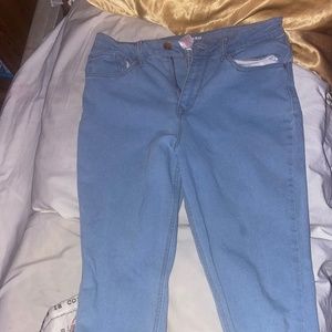 High rise skinny jeans